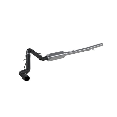 2019 GM 1500 3 in Cat Back Single Side Black Coated - View 3 | Dirty Garage