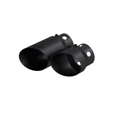 2008-2024 Superduty 6.4L 4" Inlet5" Tip Cover Set 6.75" 9.75" Black - View 2 | Dirty Garage