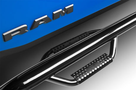 2019-2026 Ram 1500 CC 5.7ft Bed Gloss Black 3" Cab Length Nerf Bars - View 2 | Dirty Garage