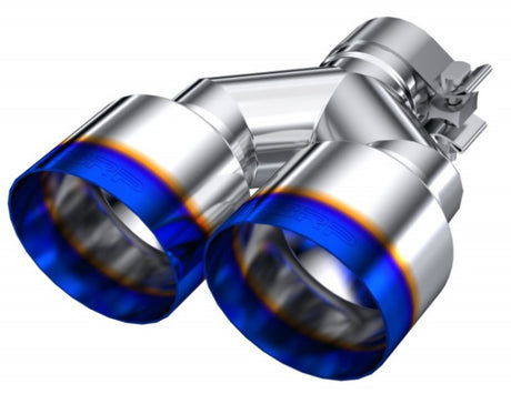 Universal Burnt End Tip 2.5" ID Dual 4" OD 9.55 Length Single Wall 304 Stainless Steel Pass Side - View 5 | Dirty Garage