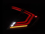 2016-2021 Civic Hatchback Type-R FK8 Nova-Series LED Tail Lights Alpha Black - View 6 | Dirty Garage