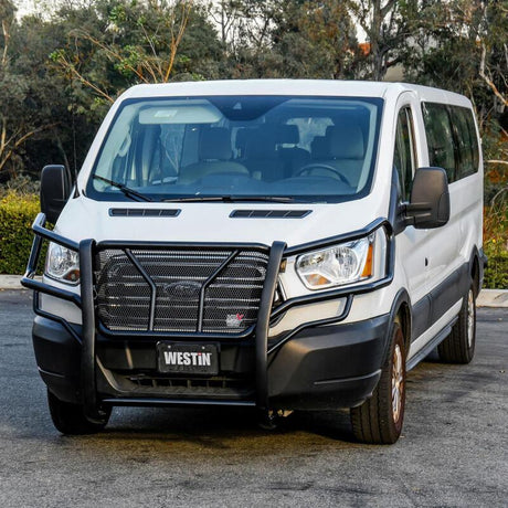 2015-2025 Transit 150/250/350 HDX Black Grille Guard - View 2 | Dirty Garage