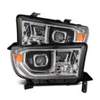 2007-2017 Tundra Sequoia Luxx-Series LED Projector Chrome Headlight Active Light Sequential Signal DRL | Dirty Garage