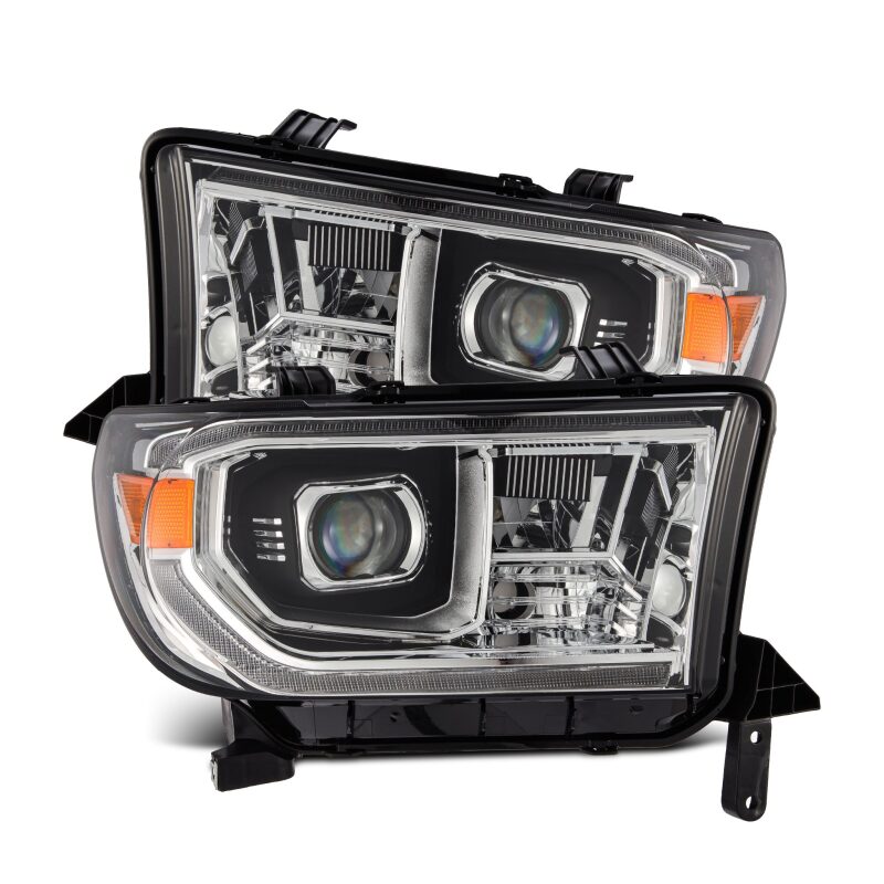 2007-2017 Tundra Sequoia Luxx-Series LED Projector Chrome Headlight Active Light Sequential Signal DRL | Dirty Garage