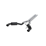 2005-2014 Mustang GT 5.0 3" Cat Back Dual Split Rear Street Version 4.5" Tips Black Coated - View 3 | Dirty Garage