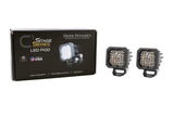 Universal Stage Series C1R White Flood Standard LED Pod Pair - View 2 | Dirty Garage