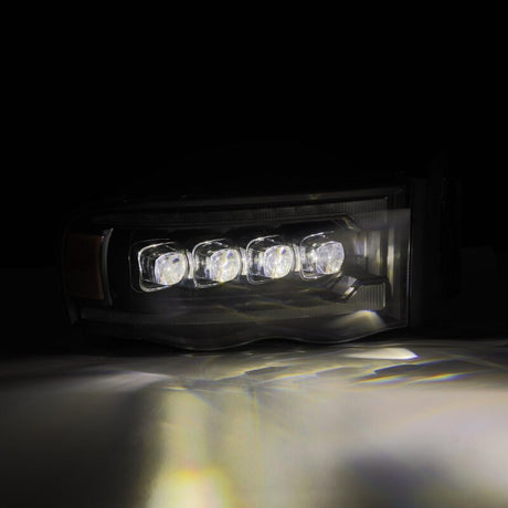 2002-2005 Ram HD Nova-Series LED Projector Black Headlights Active Light Sequential Signal - View 5 | Dirty Garage