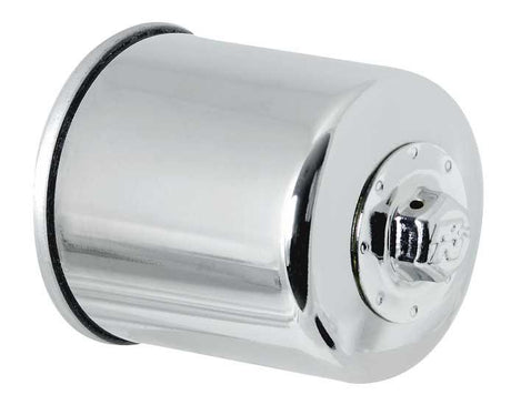 Universal Honda/Kawasaki/Yamaha/Polaris/Victory 2.688in OD x 3.344in H Oil Filter - Chrome - View 4 | Dirty Garage
