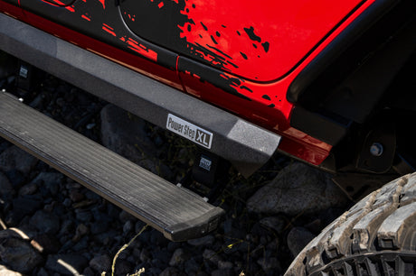 2018-2024 Wrangler PowerStep XL Black with OEM Illumination - View 4 | Dirty Garage