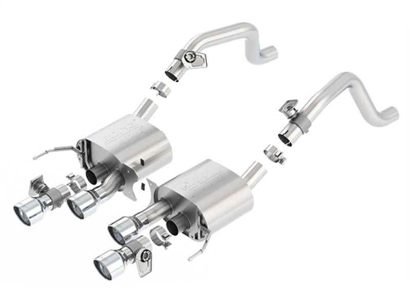 Borla 2014 Chevrolet Corvette C7 6.2L 8cyl ATAK Exhaust w/ NPP Dual Mode (rear section only) - View 4 | Dirty Garage