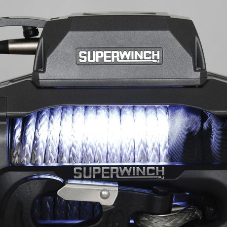 Universal 10k LB 12V SX10SR DC Graphite Synthetic Rope Winch - View 11 | Dirty Garage