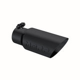 Universal Tip 4" OD 3" Inlet 10" Length Dual Wall Angled End Black - View 4 | Dirty Garage