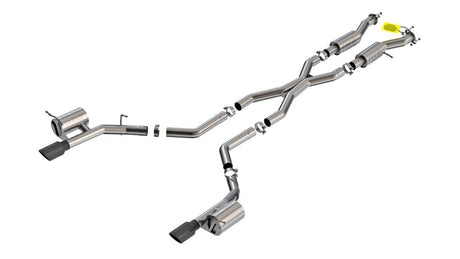 Borla 2021+ Dodge Durango SRT Hellcat 6.2L V8 AWD ATAK Cat-Back Exhaust System - Black Chrome Tips | Dirty Garage