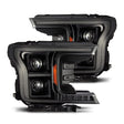 2018-2020 F-150 Luxx-Series LED Projector Alpha Black Headlight Active Light Sequence Signal DRL | Dirty Garage