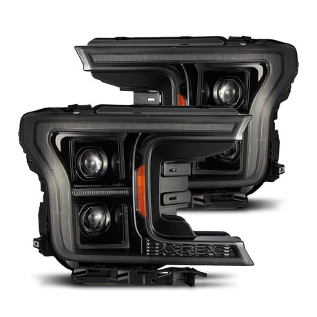 2018-2020 F-150 Luxx-Series LED Projector Alpha Black Headlight Active Light Sequence Signal DRL | Dirty Garage