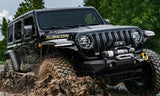 2018-2021 Wrangler JL 2-Door & 4-Door Black Flat Style Flares 4-Piece - View 10 | Dirty Garage