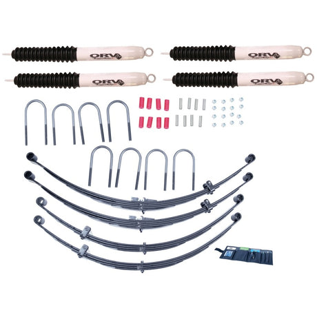 Rugged Ridge 4" Lift Kit with Shocks 55-75 Jeep CJ - View 2 | Dirty Garage