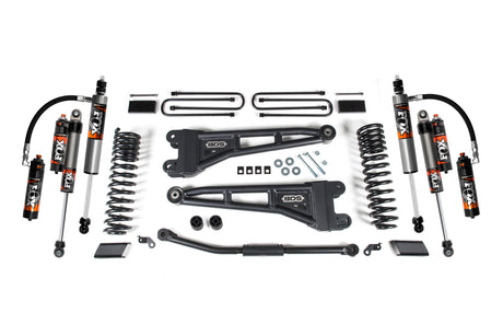 2023-2025 F-450 2.5" Front Radius Arm Lift 1" Rear Block Fox 2.5 FPS Shocks | Dirty Garage