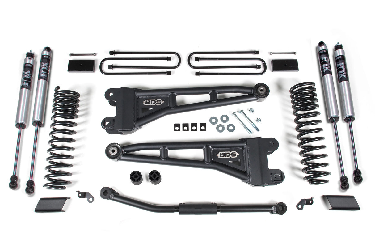 2023-2025 F-450 2.5" Radius Arm Lift Kit 1" Rear Block w/ Fox 2.0 PS | Dirty Garage