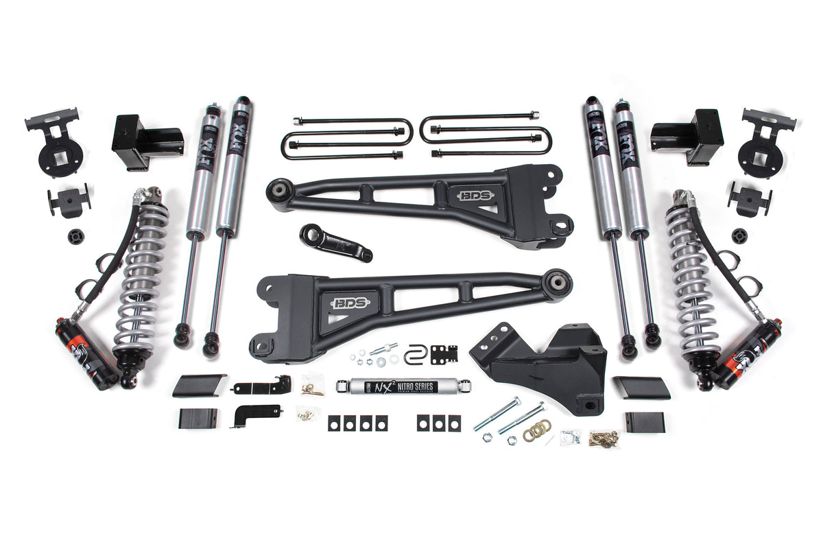 2017-2019 F-250/F-350 4" Radius Arm Lift FOX 2.5 Coil-Over | Dirty Garage