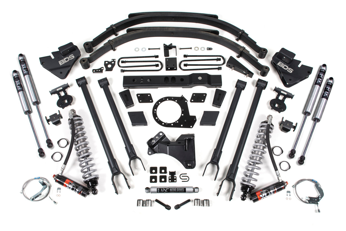 2017-2019 F-250/F-350 8" 4-Link Lift FOX 2.5 Performance Elite | Dirty Garage