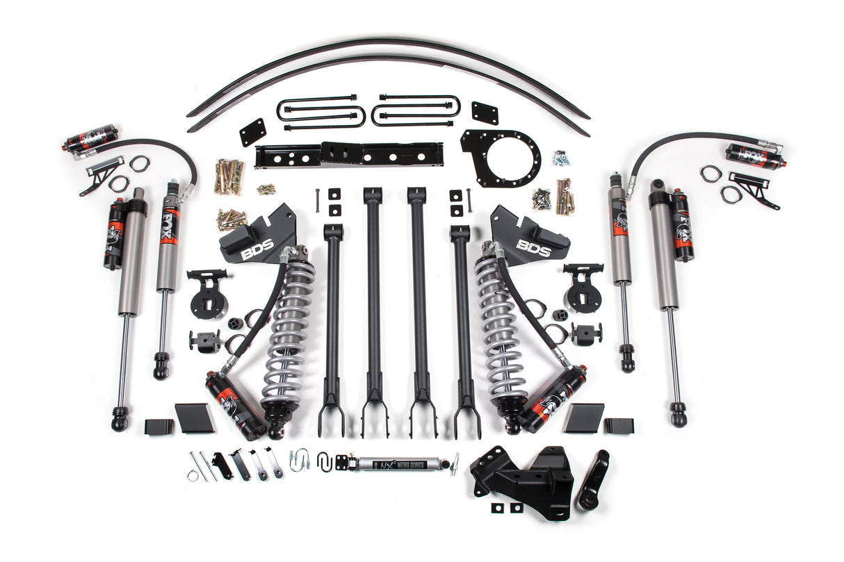 2017-2019 Super Duty 6" 4-Link Lift FOX 2.5 Coil-Over | Dirty Garage