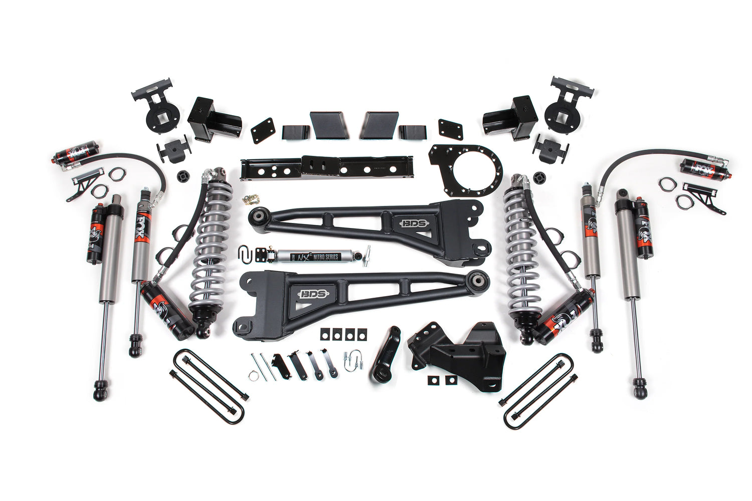 2017-2019 Super Duty 6" Radius Arm 4-Link FOX 2.5 Coil-Over | Dirty Garage