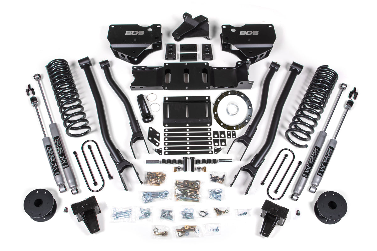 2019-2024 Ram 3500 6" 4-Link Diesel Lift w/ 5" Rear Block Air Bag | Dirty Garage