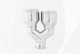 Universal T304 SS Dual Tip 4" OD 2.5" Inlet - View 3 | Dirty Garage