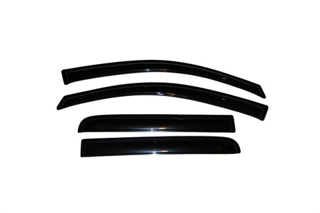 2004-2015 Titan Crew Cab Ventvisor Outside Mount Window Deflectors Smoke 4-Piece | Dirty Garage