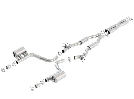 Borla 2015 Dodge Challenger Hellcat 6.2L V8 S-TYPE Catback Exhaust No Tips Factory Valance - View 4 | Dirty Garage