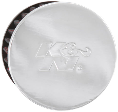 Universal 1.75in Flange ID x 3in OD x 2.5in H Chrome Finish Rubber Base Crankcase Vent Filter - View 4 | Dirty Garage