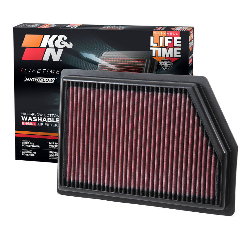 K&N Replacement Panel Air Filter for 2014 Cherokee 2.4L/3.2L - View 16 | Dirty Garage