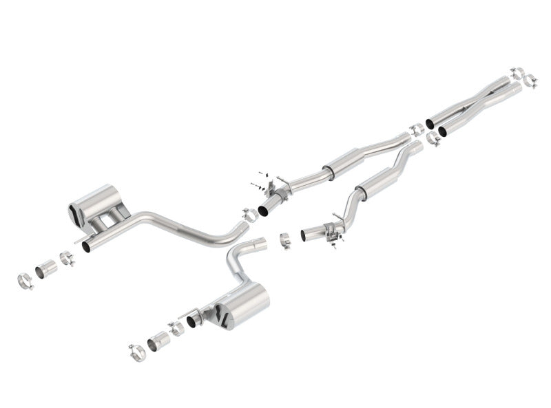 Borla 2015 Dodge Challenger SRT/392 Hemi 6.4L V8 S-TYPE Catback Exhaust w/ Valves Factory Bezel - View 4 | Dirty Garage