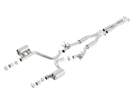 Borla 2015 Dodge Challenger SRT/392 Hemi 6.4L V8 S-TYPE Catback Exhaust w/ Valves Factory Bezel - View 4 | Dirty Garage