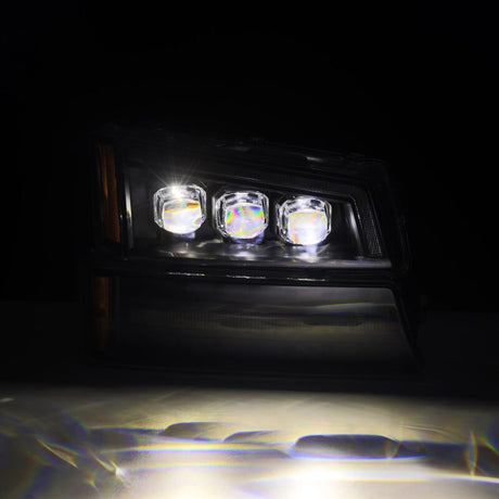 2003-2006 GM Truck Avalanche Black Nova-Series LED Projector Headlights - View 6 | Dirty Garage