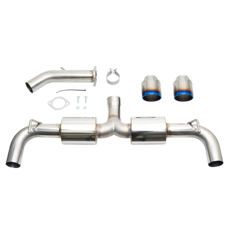 2019-2022 Veloster N Performance SS Axle Back Exhaust Burnt Ti Tips - View 7 | Dirty Garage