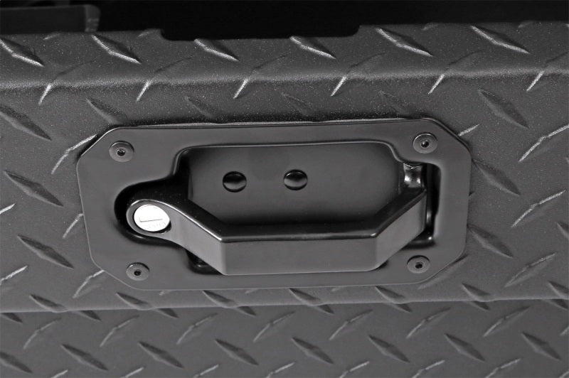 Dee Zee Universal Tool Box - Red Crossover - Single Lid Black BT Pull Handle (Low/Txt Blk) - View 13 | Dirty Garage