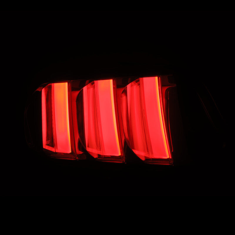2015-2023 Mustang Nova-Series Prismatic LED Tail Lights Alpha Black - View 3 | Dirty Garage