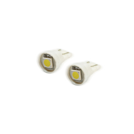 Universal T10 1 LED 3-Chip SMD Bulbs Pair Cool White | Dirty Garage