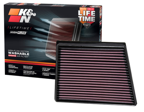 2015 F-Pace V6-3.0L F/I Left Side Replacement Drop In Air Filter - View 13 | Dirty Garage
