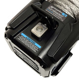 Superwinch 10000 LBS 12V DC 3/8in x 54ft Synthetic Rope Scorpion 10000SR Winch - Black Powdercoat - View 5 | Dirty Garage