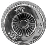 Universal Filter Chrome Round Tapered White - 4in Flange ID x 1.125in Flange Length x 5.5in H - View 13 | Dirty Garage