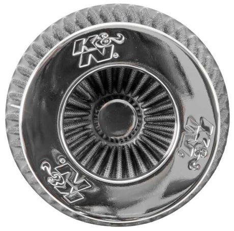 Universal Filter Chrome Round Tapered White - 4in Flange ID x 1.125in Flange Length x 5.5in H - View 13 | Dirty Garage