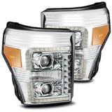 2011-2016 Super Duty Pro-Series Projector Headlights Chrome - View 2 | Dirty Garage