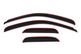 2007-2013 GM 1500 Ext Cab Smoke Ventvisor Front Rear Window Deflectors 4-Piece - View 8 | Dirty Garage
