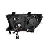 2007-2017 Tundra Sequoia Luxx-Series LED Projector Alpha-Black Headlight Active Light Sequence Signal DRL - View 6 | Dirty Garage