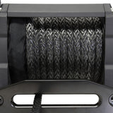 Universal 18k 12V DC Tiger Shark 18000SR Winch w/ Black Synthetic Rope - View 6 | Dirty Garage