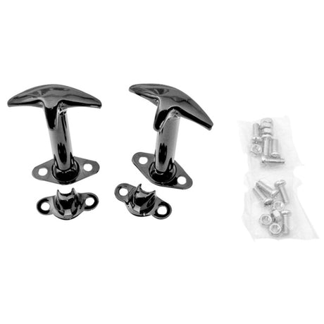 1941-1995 Jeep CJ Wrangler Black Hood Catch Kit (RUG11210.01) - View 2 | Dirty Garage