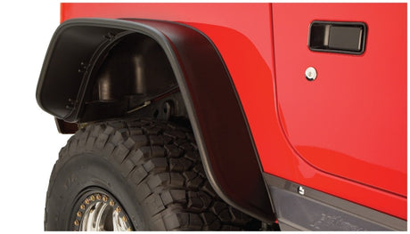 1997-2006 TJ Flat Style Rear Fender Flares 2pc - Black | Dirty Garage